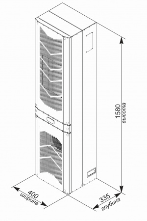 Кондиционер для шкафа настенный нержавеющая сталь UNISPLIT MHW-325E(3)SS UNIcontroller